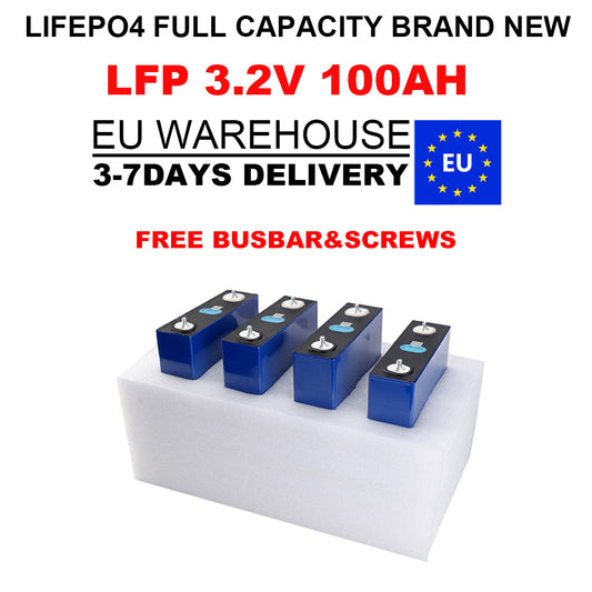 Grade A Lifepo4 Lithium Iron Phosphate Battery 3.2.V 100Ah  LFP Cell For Golf carts RV EV Battery Pack