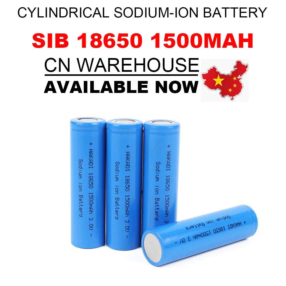 Sodium Ion 3.0V SIB 18650 Powerful 1500mAh Grade A Na-ion Battery