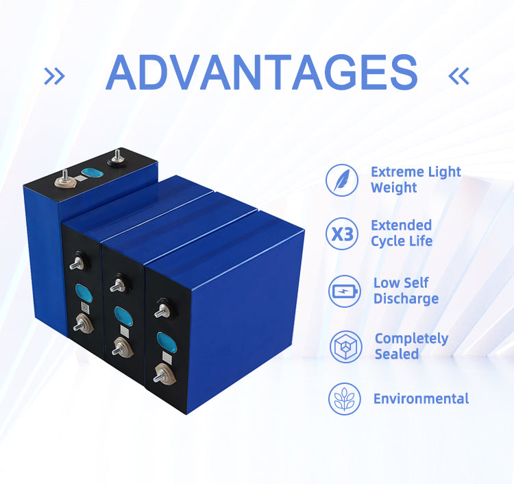 Grade A LiFePO4 Battery Cells  LF280K 3.2V 280Ah with Bus Bars for DIY Solar Energy Storage System