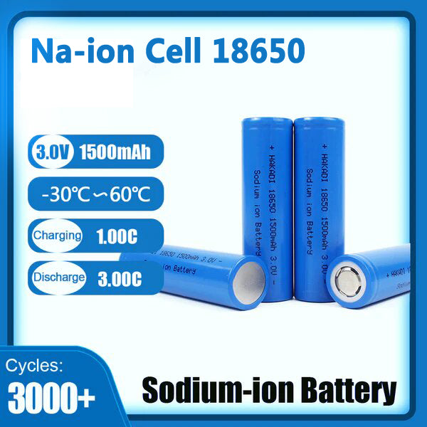 Sodium Ion 3.0V SIB 18650 Powerful 1500mAh Grade A Na-ion Battery